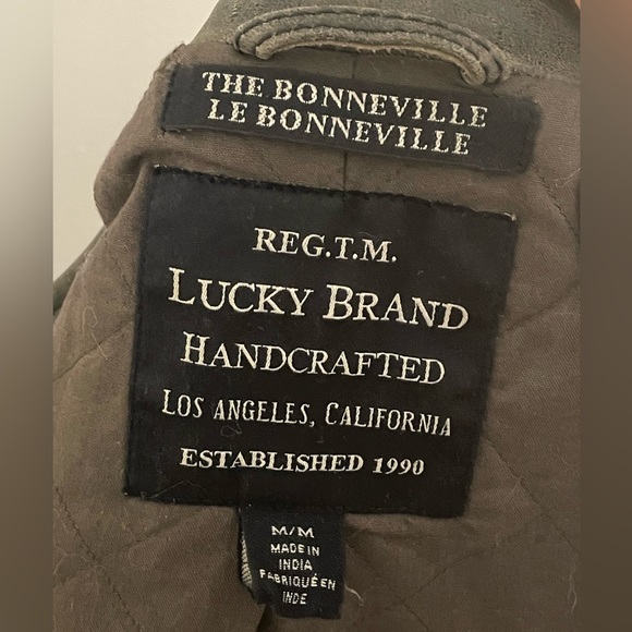 Lucky Brand Bonneville Leather Jacket size M - Picture 6 of 8